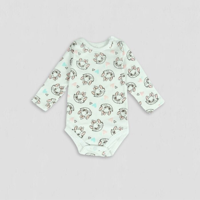 Body fete Pisicuta Marie alb original bumbac