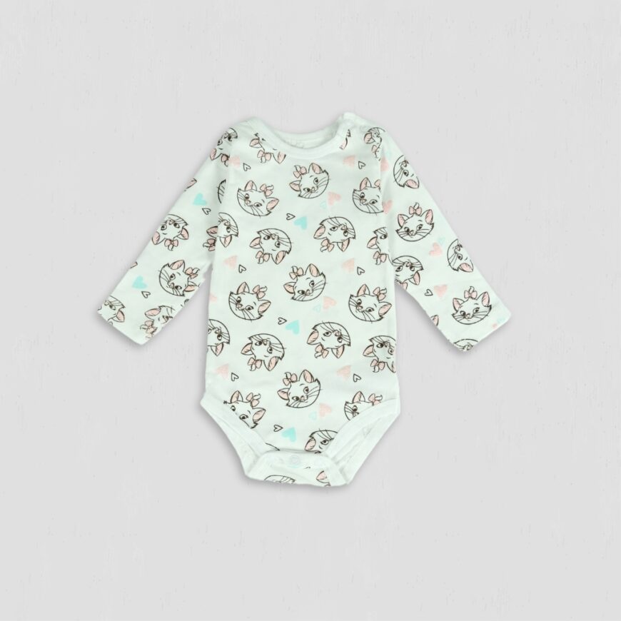 Body fete Pisicuta Marie alb original bumbac