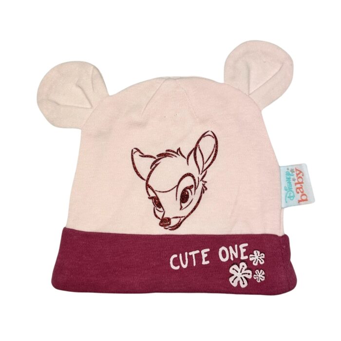 Caciula fete Bambi roz deschis original Disney