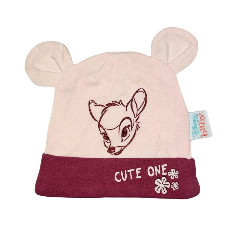 Caciula fete Bambi roz deschis original Disney
