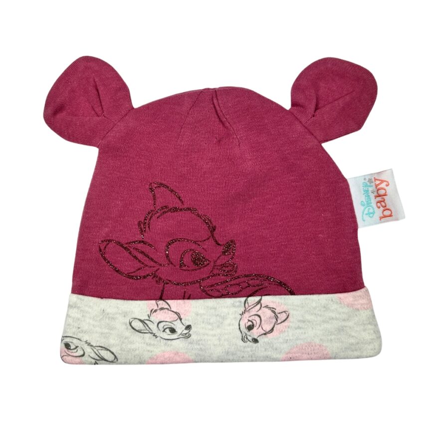 Caciula fete Bambi visiniu original Disney