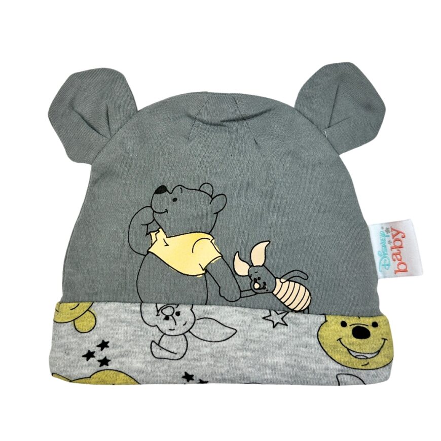 Caciula baieti Winnie the Pooh gri original Disney
