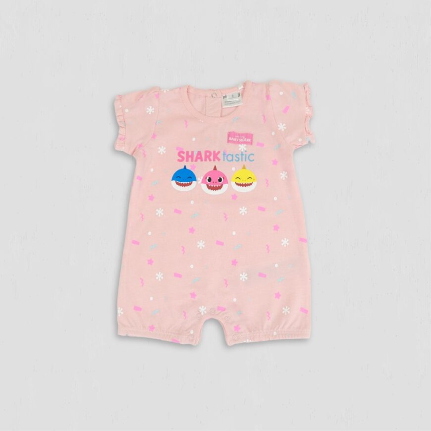 Baby Sharktastic roz deschis fete vara cu capse