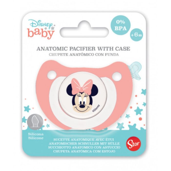 Suzeta Minnie Mouse cu husa original