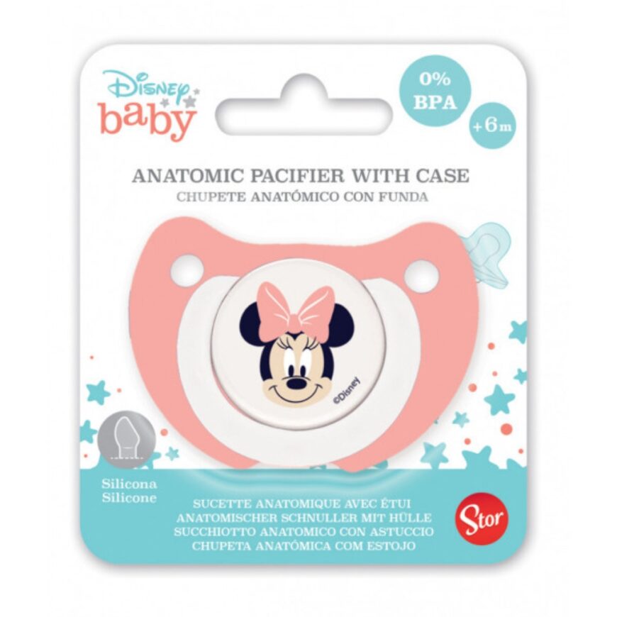 Suzeta Minnie Mouse cu husa original