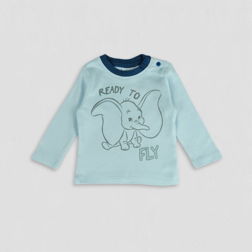 Bluza baieti Dumbo Ready to Fly bleu original bumbac