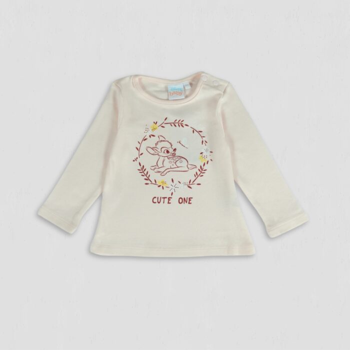 Bluza fete Bambi Cute One roz pudra Disney