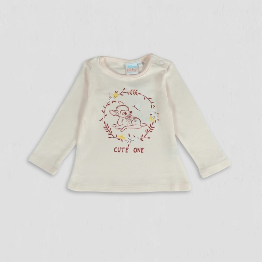 Bluza fete Bambi Cute One roz pudra Disney