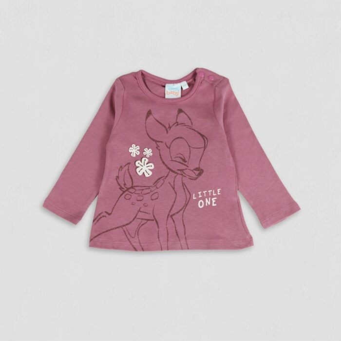 Bluza fete Bambi Little One fuchsia original bumbac