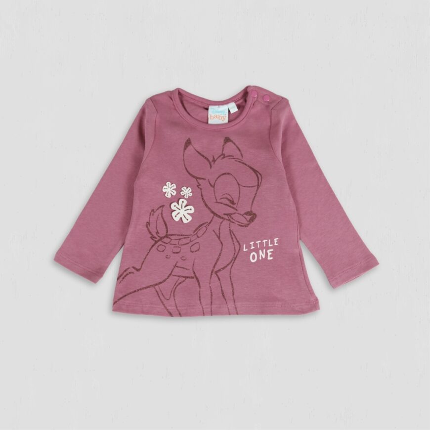 Bluza fete Bambi Little One fuchsia original bumbac
