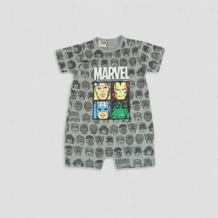 Salopeta baieti Marvel bumbac supereroi