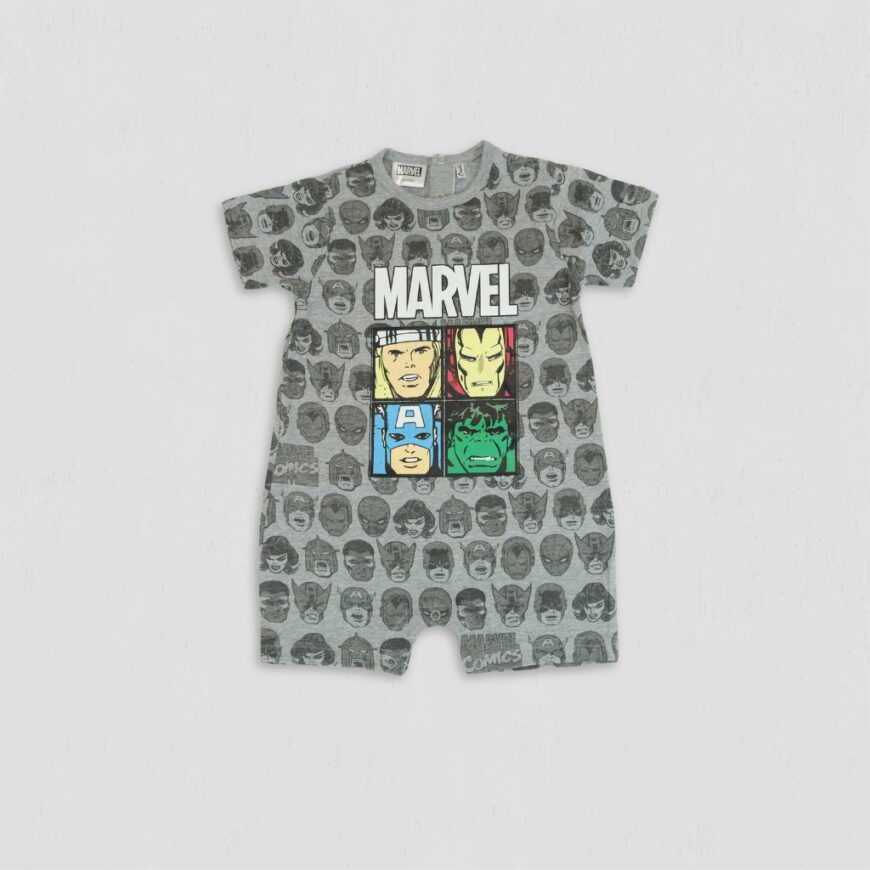 Salopeta baieti Marvel bumbac supereroi