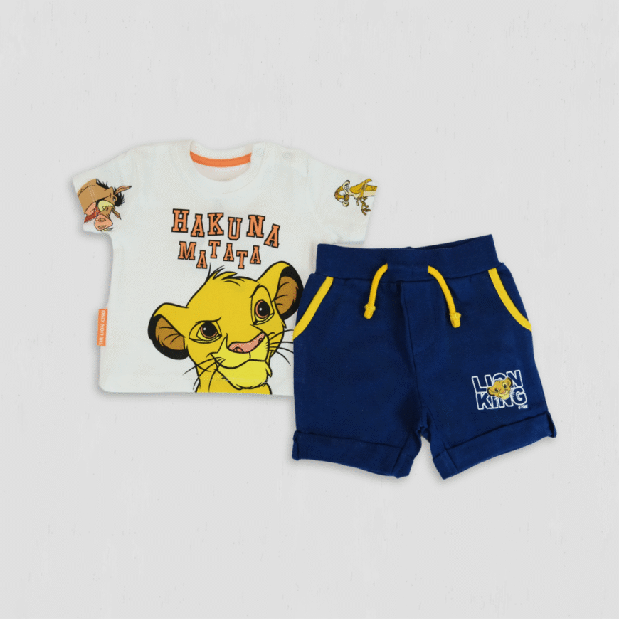 Set baieti Regele Leu Hakuna Matata original bumbac