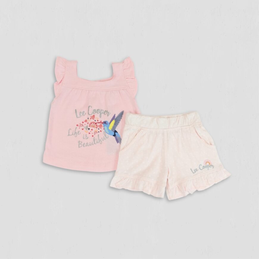 Set fete Lee Cooper Life is Beautiful roz bumbac