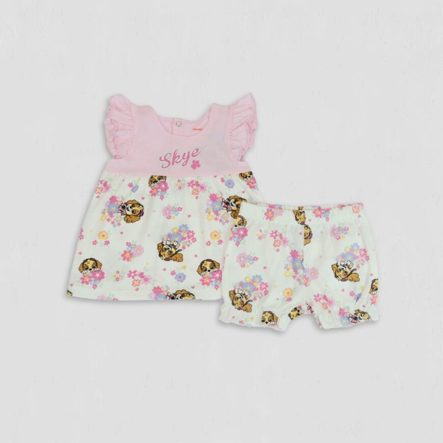 Set fete Skye cu floricele original din bumbac