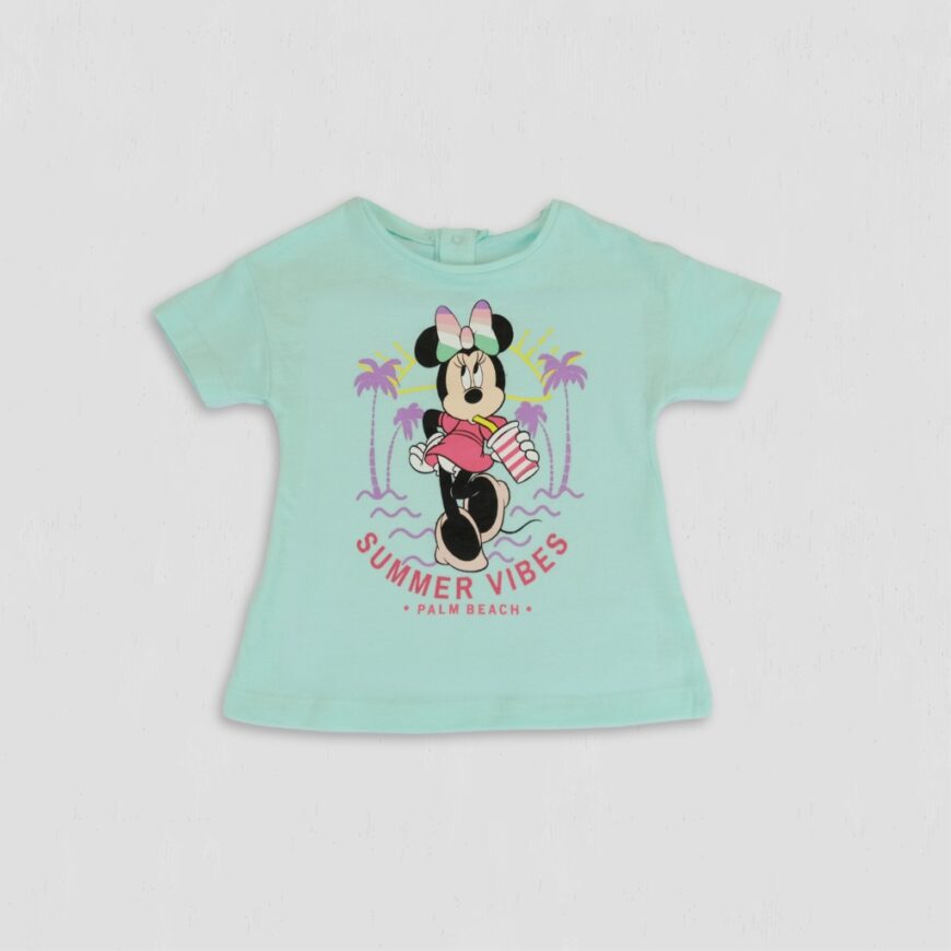 Tricou fete Minnie Summer Vibes bleu original Disney