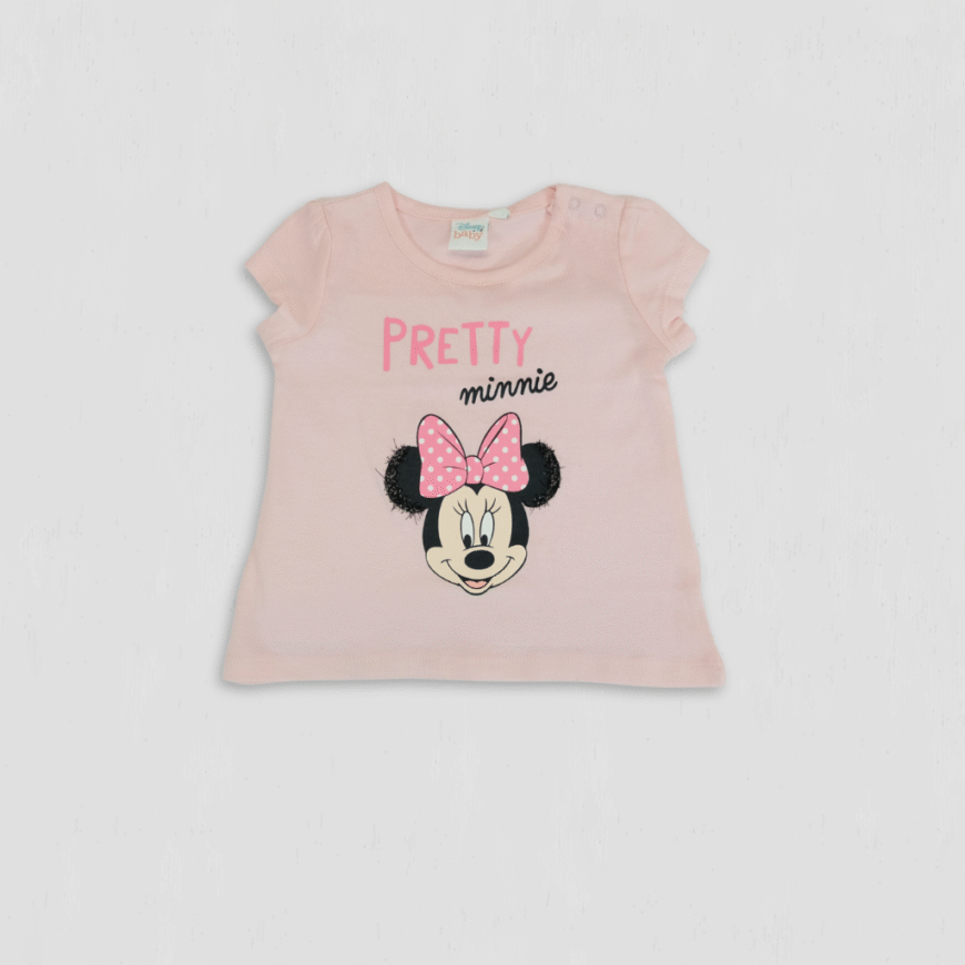 Tricou roz fete Pretty Minnie original Disney