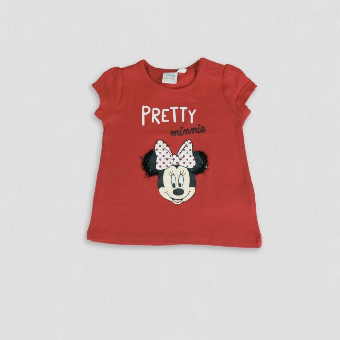 Tricou fete Pretty Minnie rosu original Disney