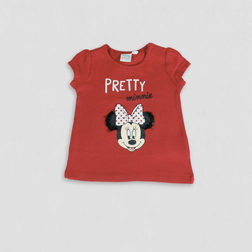 Tricou fete Pretty Minnie rosu original Disney