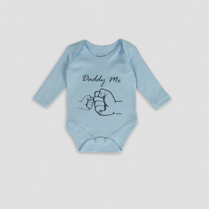 Body baieti Daddy&Me bleu bumbac original