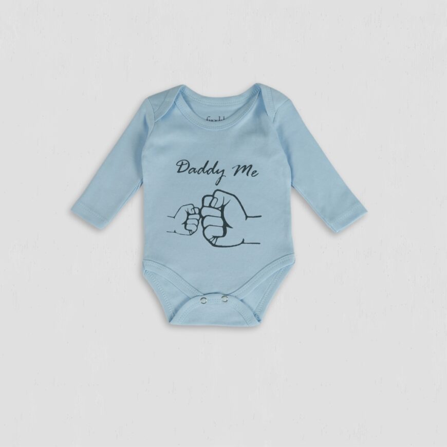 Body baieti Daddy&Me bleu bumbac original