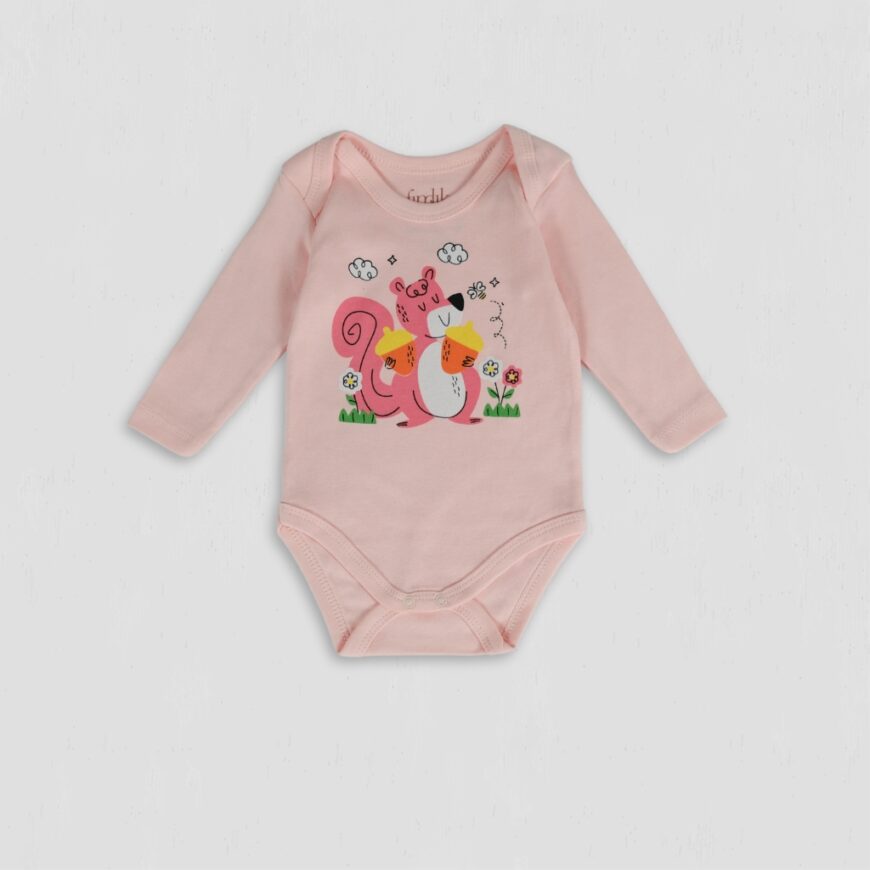 Body fete Veverita roz-somon bumbac original