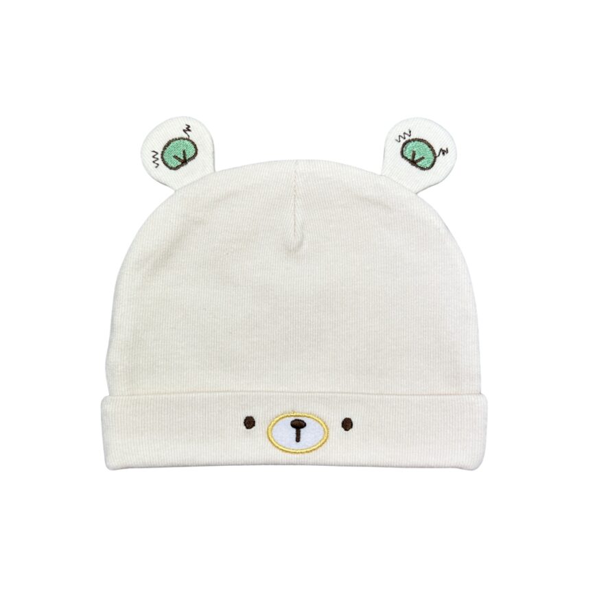 Caciula baieti Baby Bear crem bumbac original