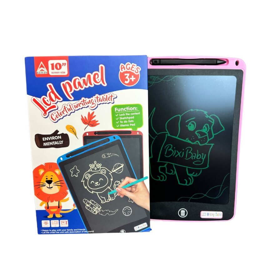 Tableta LCD scris desenat 10 inch roz